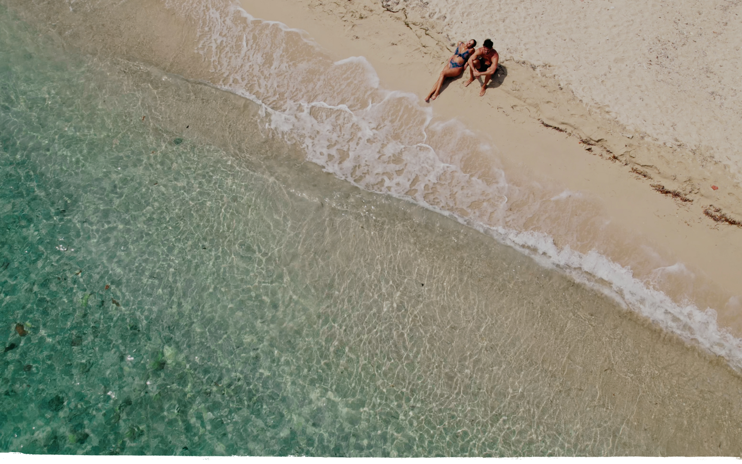 Beach aerial view